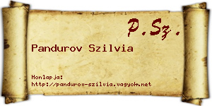 Pandurov Szilvia névjegykártya